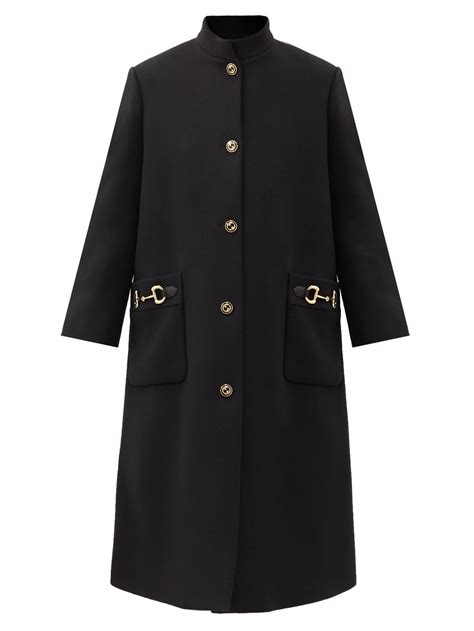 gucci horsebit coat.